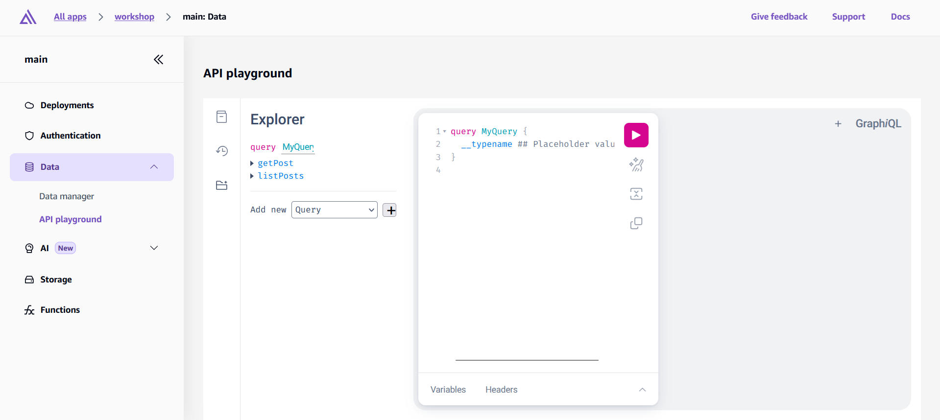 GraphQL Playground