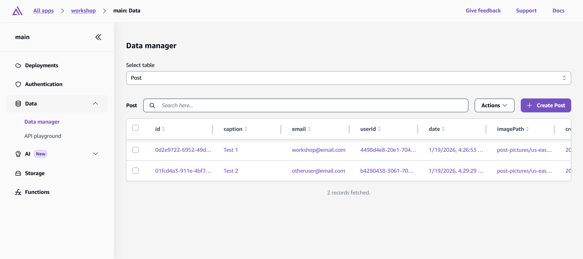 Data Management Dashboard