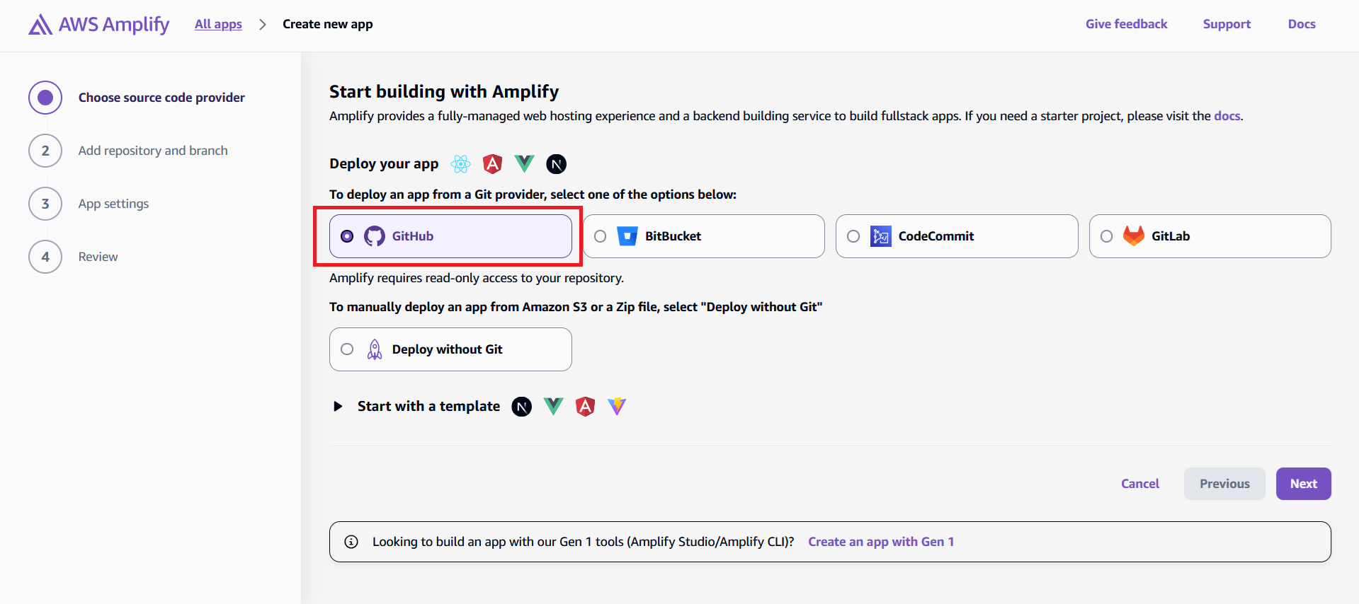 Github as Git Provider