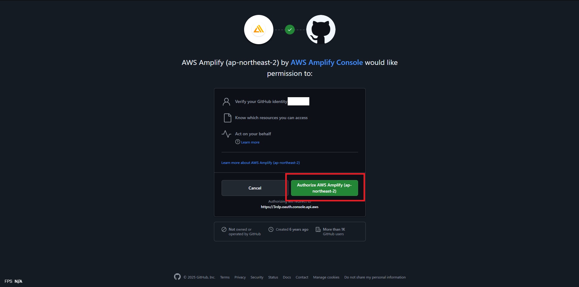 Authorize Github